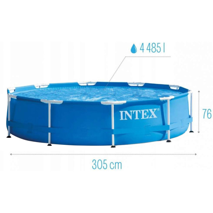 Каркасний басейн Intex 28202 (305х76 см) з картриджним фільтром