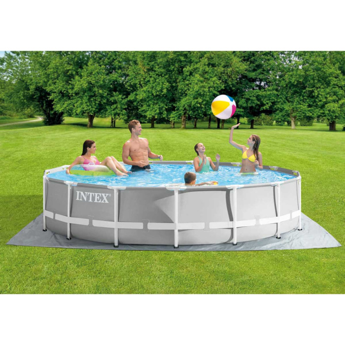 Каркасний басейн Intex 26724 (457х107 см) з картриджним фільтром, драбиною та тентом