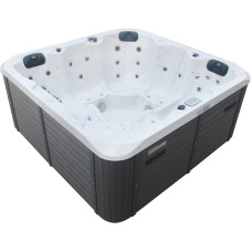 Гідромасажний басейн Aquajoy Riviera (200х200х90 см), Сріблясто-білий мармур