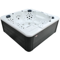 Гідромасажний басейн Aquajoy Borneo (230х230х96 см), Сріблясто-білий мармур