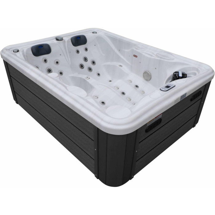 Гідромасажний басейн Aquajoy Bali (210х160х77 см), Сріблясто-білий мармур