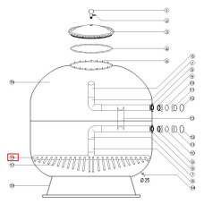Дюзова коробка фільтра Aquaviva high bed (DAKH)