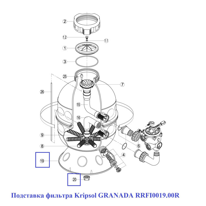 Підставка для фільтра Kripsol GRANADA RRFI0019.00R