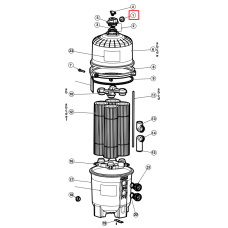 Манометр для фільтрів Hayward SwimClear (ECX2712B1)