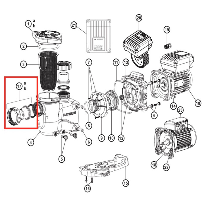 Комплект муфт Hayward (SP2700UNKIT50)