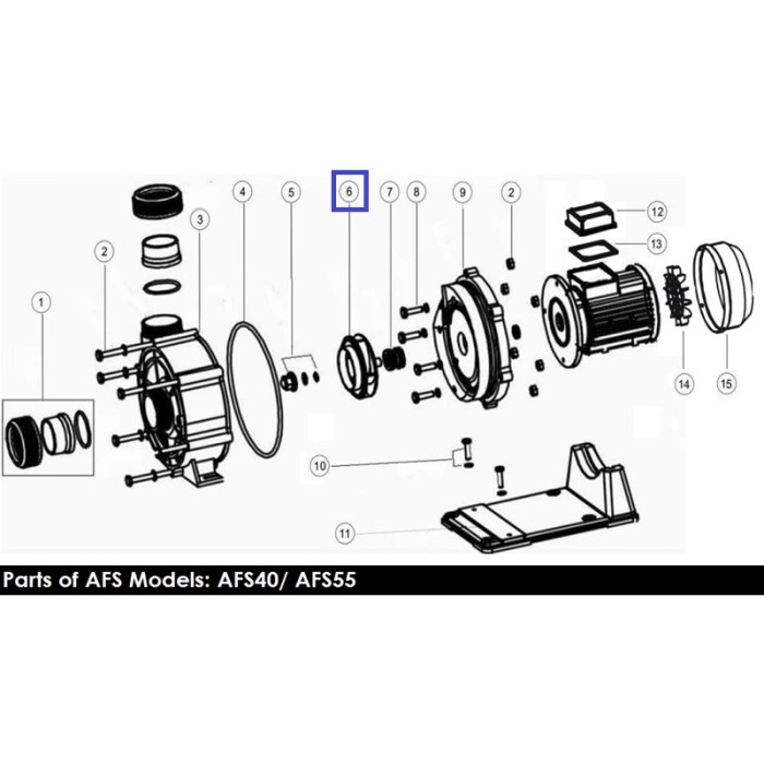 Крильчатка насоса Emaux AFS40 (1271049)