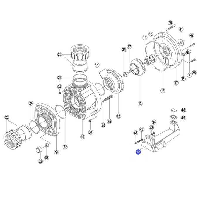 Підставка до насосу KA/KAP RKA180.R