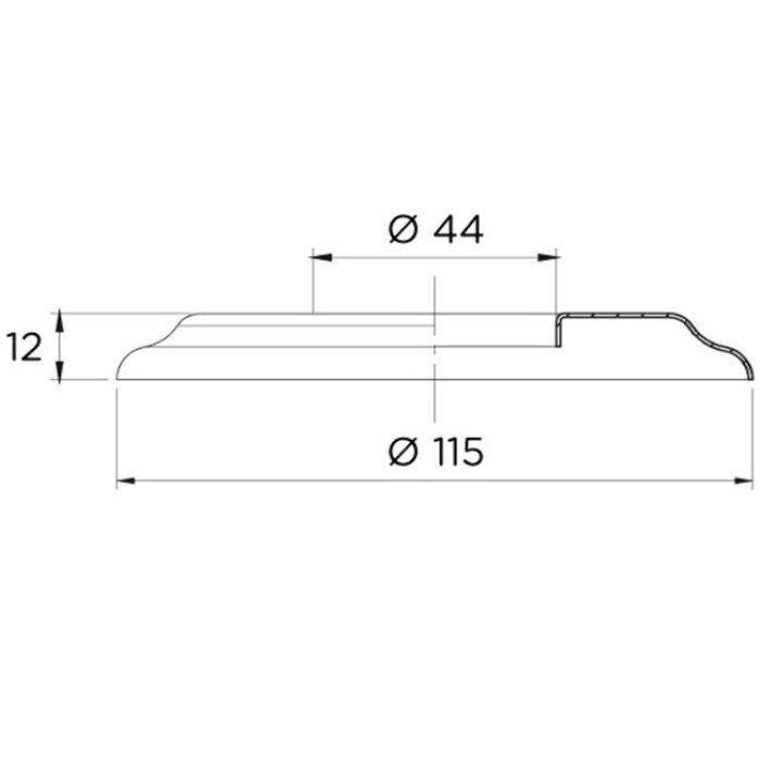 Декоративний фланець для сходів Flexinox, AISI 304 (2 шт.)