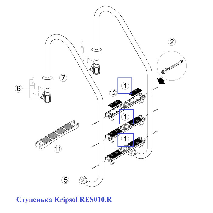 Сходинки Kripsol RES010.R