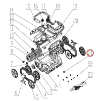 Заднє гальмівне колесо до пилососа Wybotics WY200