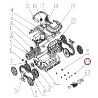 Переднє гальмівне колесо до пилососа Wybotics WY200