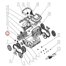 Шестерня роликова до пилососа Wybotics WY200