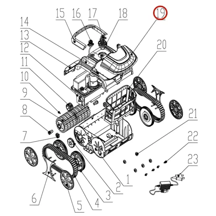 Верхня кришка до пилососа Wybotics WY200