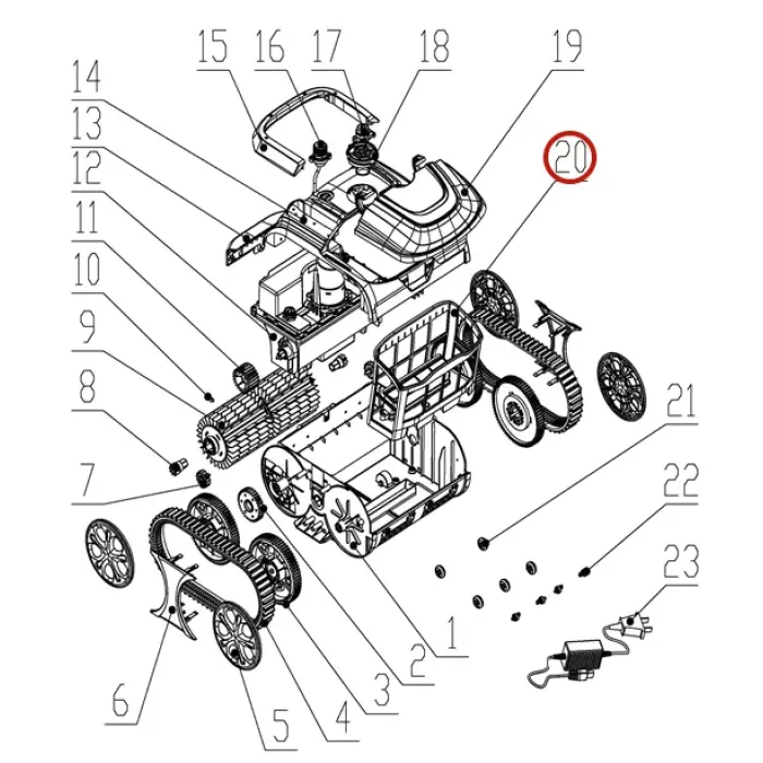 Кошик фільтра до пилососа Wybotics WY200