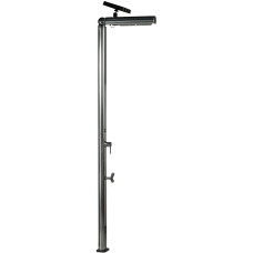 Душ вуличний Aquaviva Quick з LED підсвіткою та мийкою для ніг, алюміній Q825/9007-QL