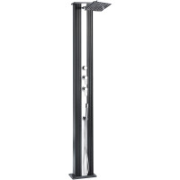 Душ сонячний Aquaviva Hybride Dada Straight алюмінієвий з мийкою для ніг, антрацит DS-D463NX, 40 л