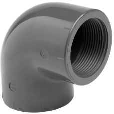 Коліно ПВХ Effast RERGOE110L 90° з внутрішньою різьбою, d4"
