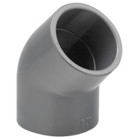 Коліно ПВХ Hidroten 1001023, 45°, d160 мм