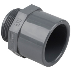 Подвійний адаптер ПВХ Hidroten 1002741, муфта/втулка, НР, d40-50 мм, 1"