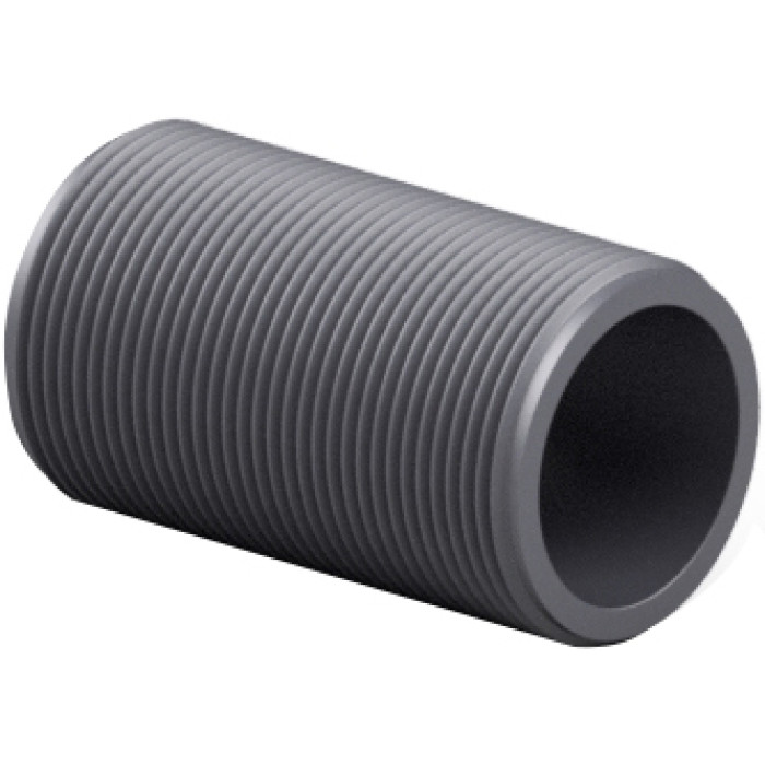 Ніпель ПВХ Effast RERBNE063G різьбовий суцільний, d2"