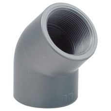 Коліно різьбове 45° ПВХ Hidroten 1002311, ВР/ВР, d1/2"
