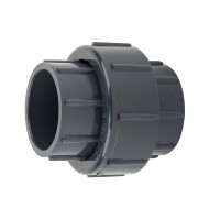 Муфта ПВХ Aquaviva розбірна клей-клей d50 мм