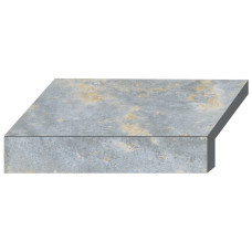 Бортова Г-подібна плитка Aquaviva Loft Blue, 600x345x50(20) мм