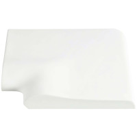 Кутовий копінговий камінь Aquazone 250x300x50-25 мм, білий