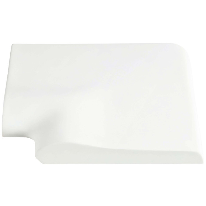 Кутовий копінговий камінь Aquazone 250x300x50-25 мм, білий