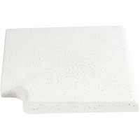 Кутовий копінговий камінь Aquazone Tuff 250x300x50-25 мм, білий (пористий)