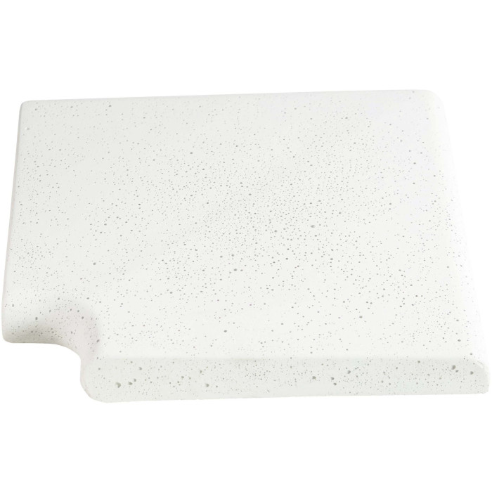 Кутовий копінговий камінь Aquazone Tuff 250x300x50-25 мм, білий (пористий)