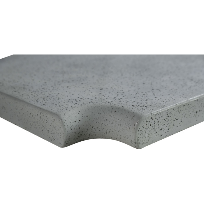 Кутовий копінговий камінь Aquazone Tuff 250x300x50-25 мм, сірий (пористий)