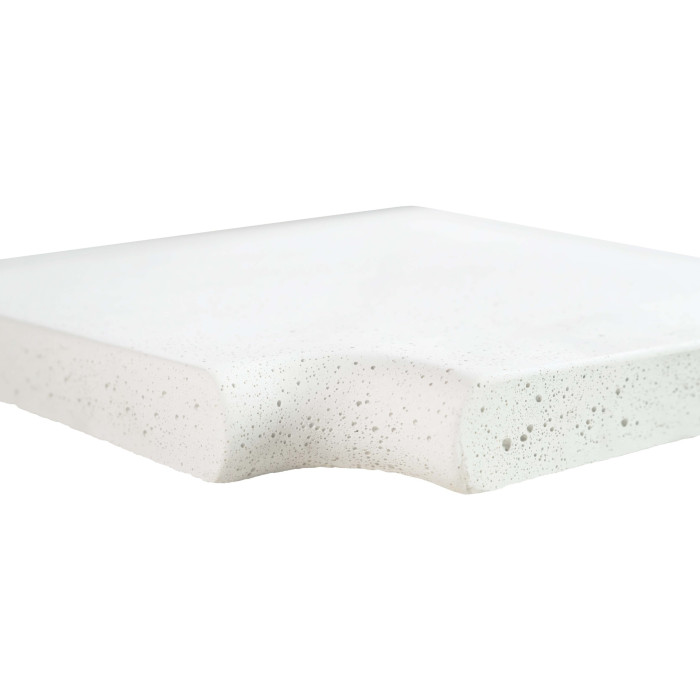 Кутовий копінговий камінь Aquazone Tuff 320x400x50-25 мм, білий (пористий)