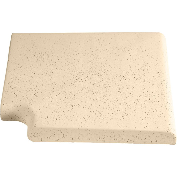 Кутовий копінговий камінь Aquazone Tuff 320x400x50-25 мм, бежевий (пористий)