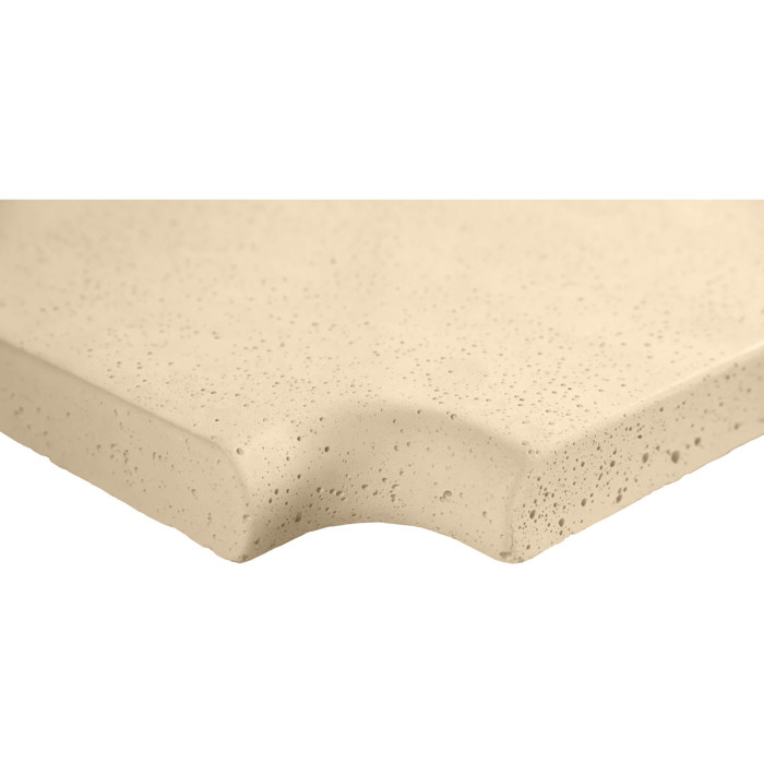 Кутовий копінговий камінь Aquazone Tuff 320x400x50-25 мм, бежевий (пористий)