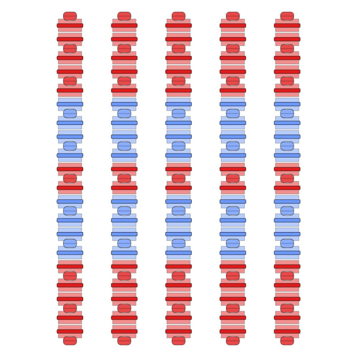 Розділювач доріжки Hayward Big Red/Blue, AISI 316, 25 м