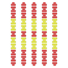 Розділювач доріжки Hayward Big Red/Yellow, AISI 316, 25 м