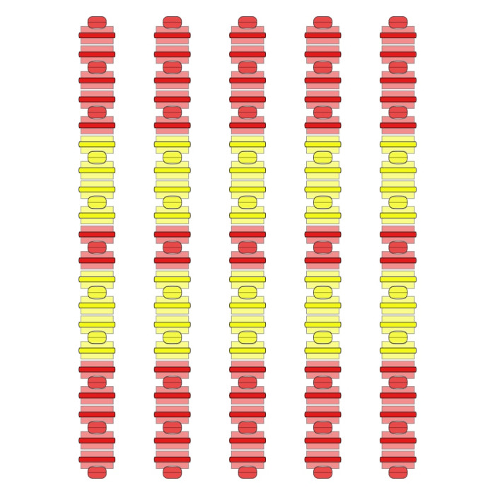 Розділювач доріжки Hayward Big Red/Yellow, AISI 316, 25 м
