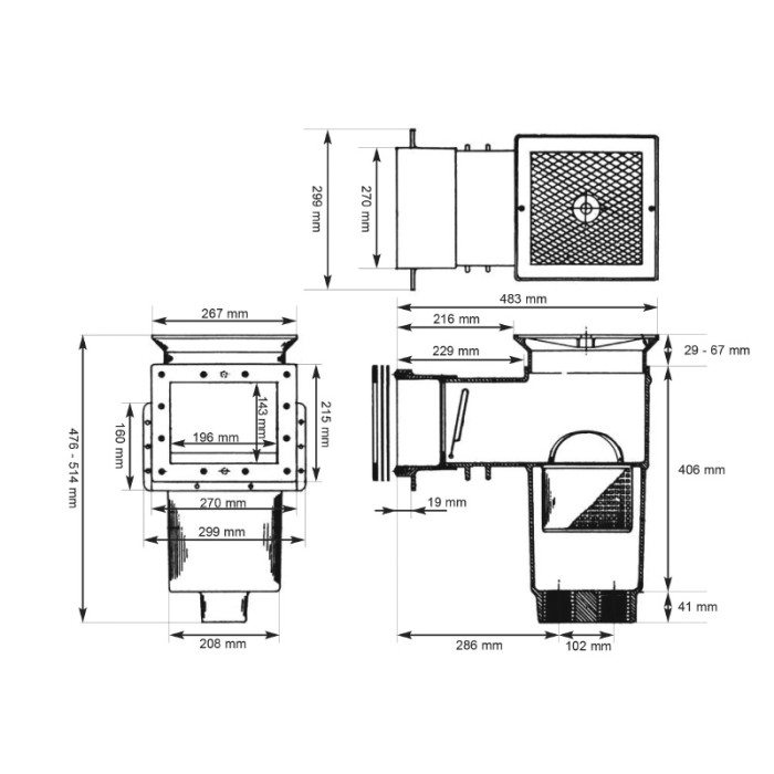 Скімер Hayward SP1084 AutoSkim Standart під лайнер