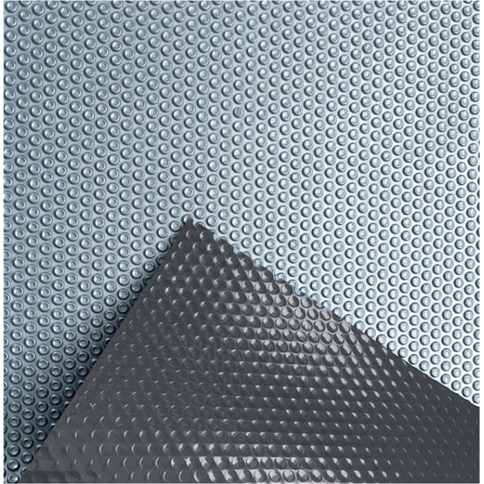 Солярне покриття Aquaviva Platinum Bubbles-Gray-5-500, ширина 5 м (50 пог. м), срібний/сірий