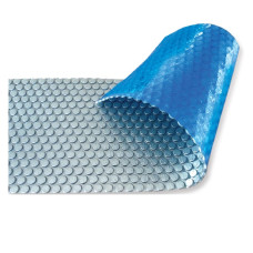 Солярне покриття Aquaviva Platinum Bubbles-5-750, ширина 7.5 м (30 пог. м), срібний/блакитний