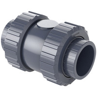 Зворотний клапан ПВХ Hidroten 1016002 пружинний, з ущільненням EPDM, d25 мм