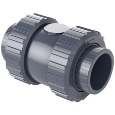 Зворотний клапан ПВХ Hidroten 1016002 пружинний, з ущільненням EPDM, d25 мм
